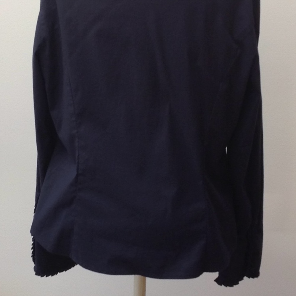 Ann Taylor Loft Ruffled Button Down Work Shirt - image 4